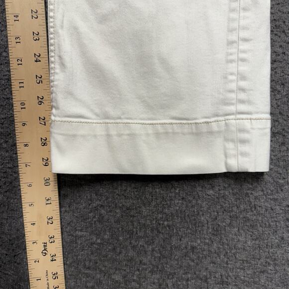 Pilcro and the Letterpress Wide Leg Pants Womens 27 White Anthropologie Buttons - Picture 9 of 10